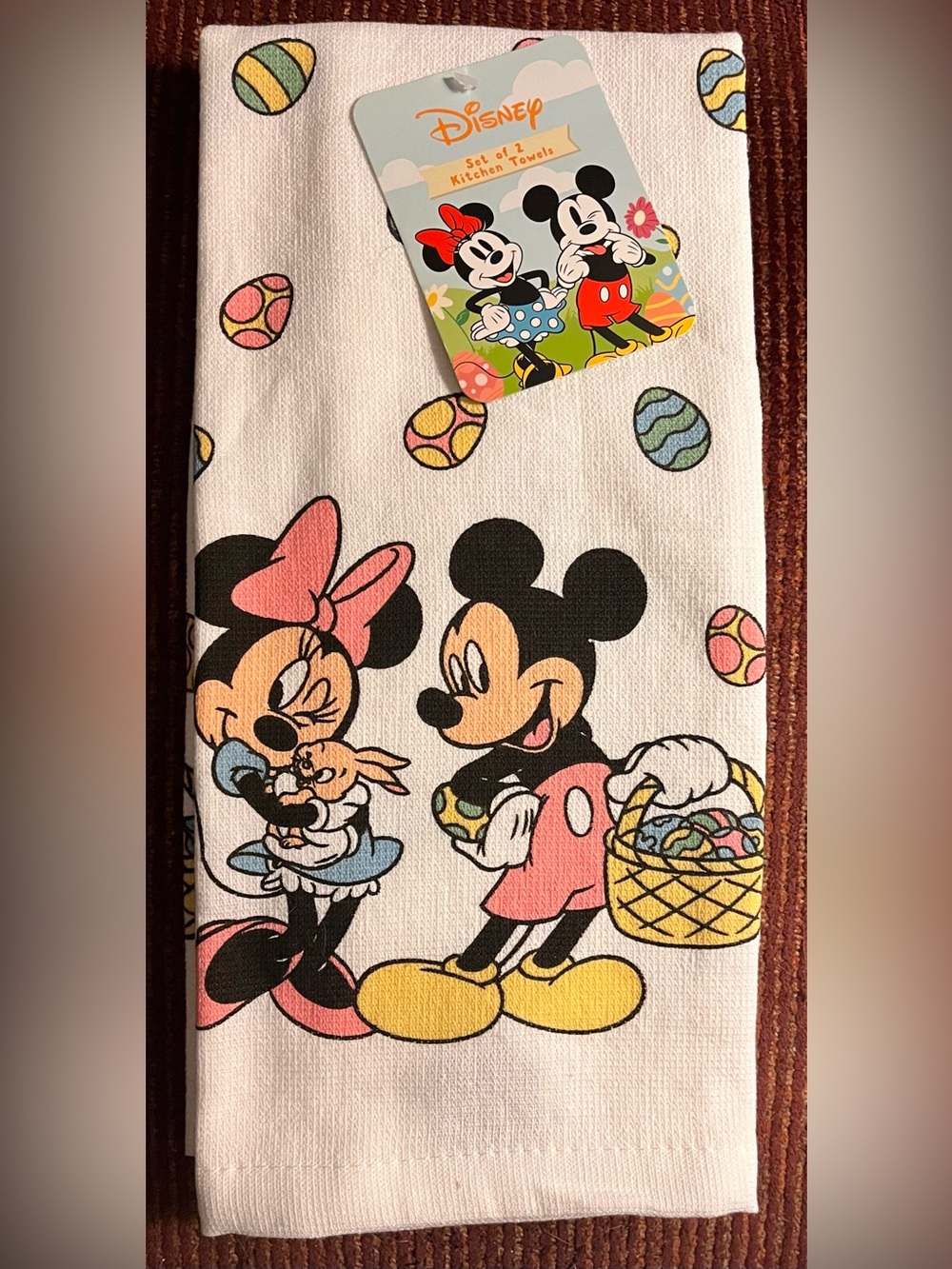 Mickey and Minnie Mouse Easter Kitchen Towels – Set of 2